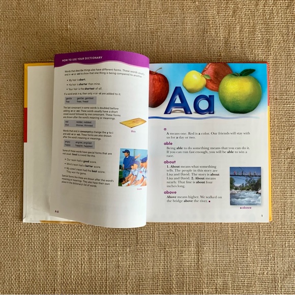 THE AMERICAN HERITAGE FIRST DICTIONARY Hardcover Book Age 5 + / Level K - 2 - Picture 4 of 12